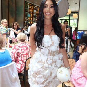 Bronx and Banco Midi White Floral Dress